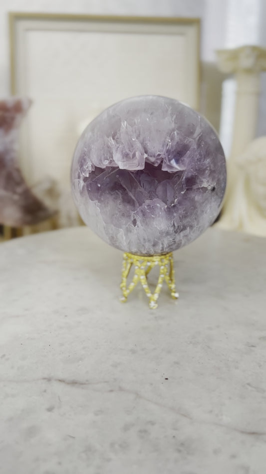 Quartz & Amethyst Spheres