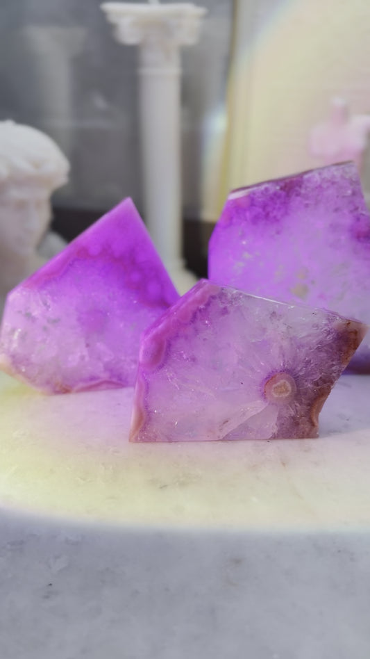 Pink Amethyst & Flower Agate Slabs